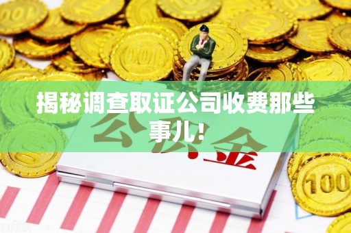 建宁揭秘调查取证公司收费那些事儿！