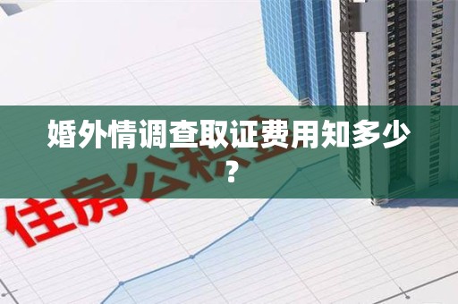 建宁婚外情调查取证费用知多少？