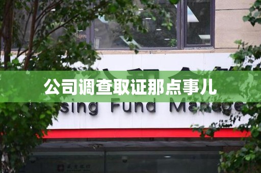 建宁公司调查取证那点事儿