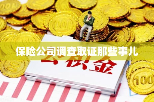 建宁保险公司调查取证那些事儿