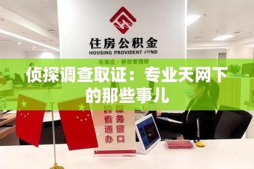 建宁侦探调查取证：专业天网下的那些事儿